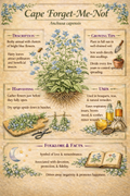Cottage Garden Collection | Pansy, Poppy & Cape Forget-Me-Not | Botanical Flower Guide Bundle