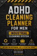 ADHD Cleaning Planner for Men | Industrial Cleaning System | Printable Deep Clean Checklist Bundle