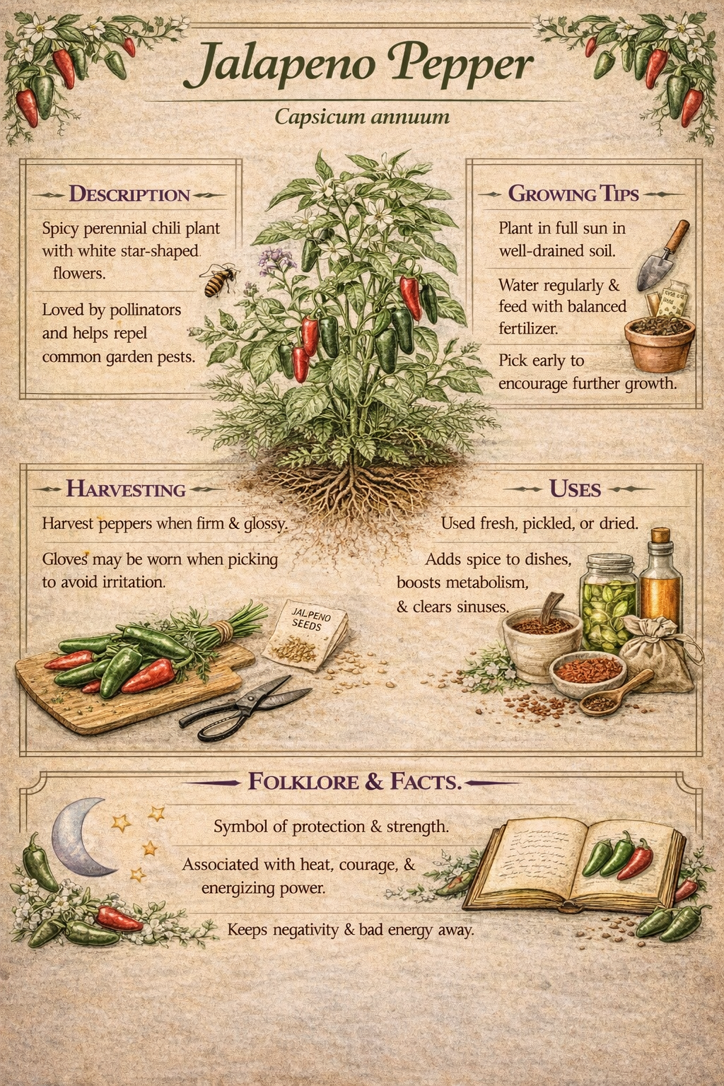 Tomato Grower's Set | Beefsteak Tomato, Cherry Tomato & Jalapeño Pepper | Garden Printable Guides