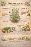 Mediterranean Herb Prints • Oregano, Marjoram, Savory Botanical Art (Instant Download)