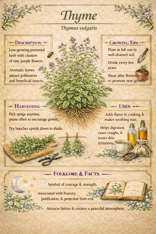 Kitchen Herb Prints • Cilantro, Rosemary, Thyme Botanical Wall Art (Digital Download)